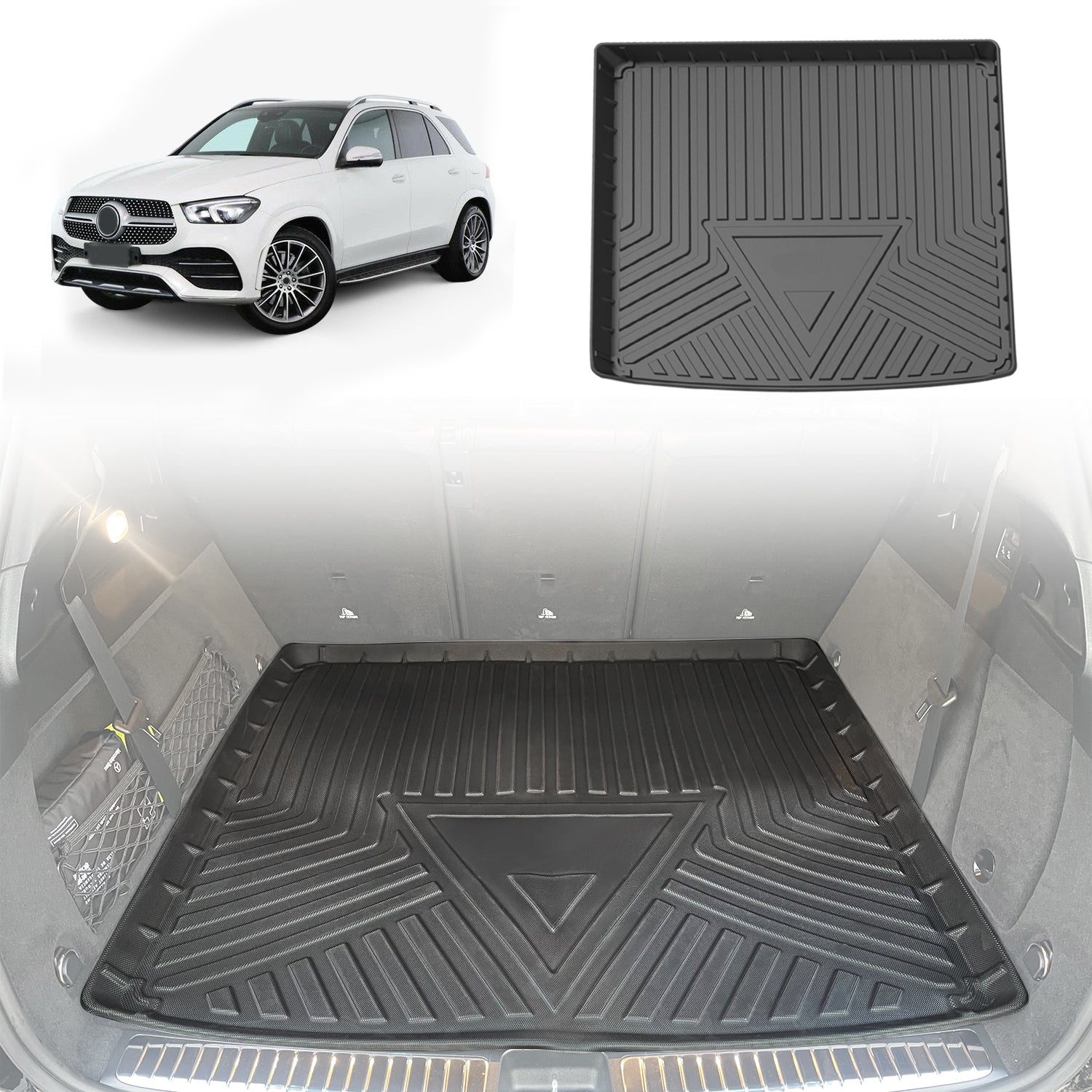 Mercedes Benz GLE Class GLE Class V167 (2019-2023) Boot Liner - Custom Fit Cargo Trunk Mat for SUV - Waterproof & Non-Slip Protection for Pets, Groceries, Sports Gear