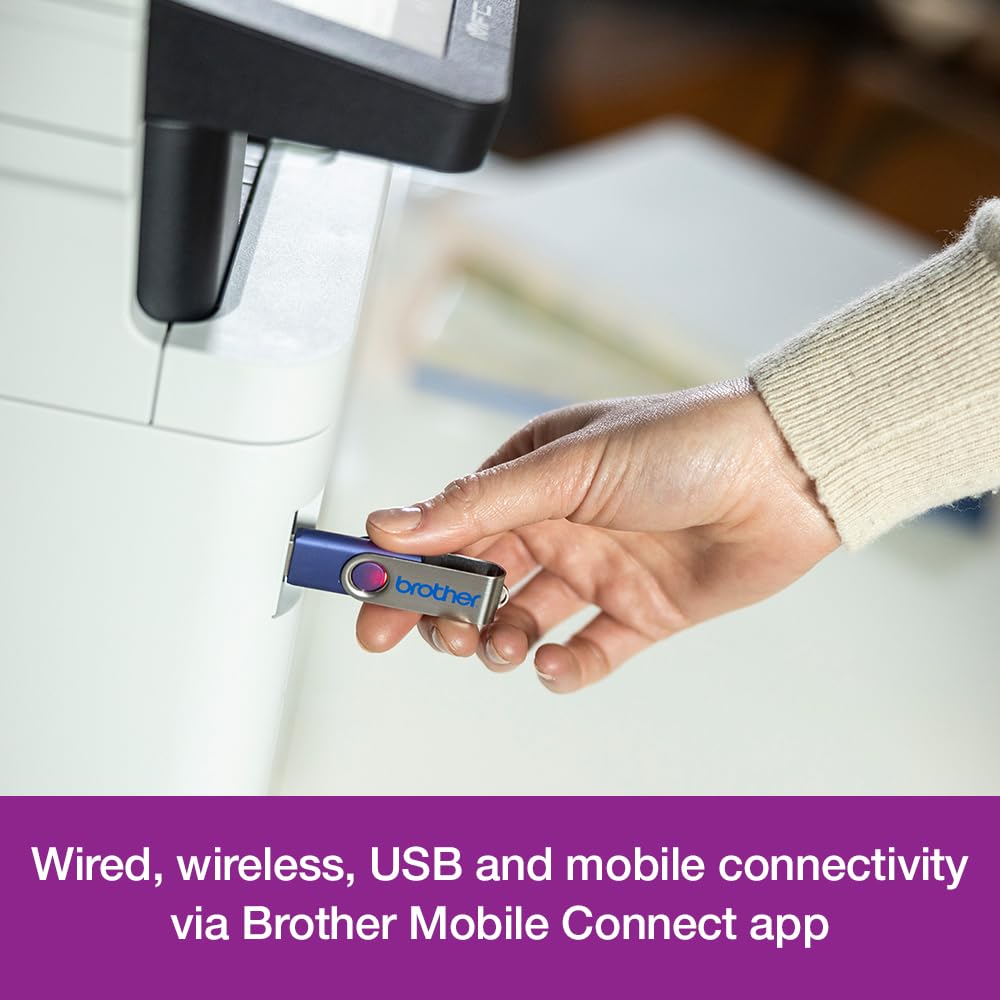 Brother MFC-L3760CDW Wireless Color Laser All-in-One Printer with LED Technology - Perfect for Home Office & Small Business Printing, Scanning, Copying & Faxing