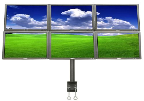 LCD-2060 Hex-Mount Monitor Stand for Six 15