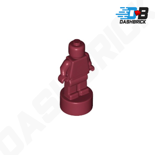LEGO Minifigure Accessory - Dark Red Trophy Statuette [90398] | Collectible Display Piece for LEGO Fans & Miniature Scenes