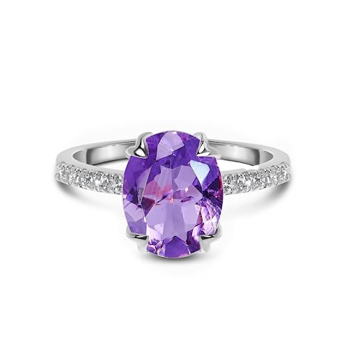 Silver Amethyst Ring - Harlow