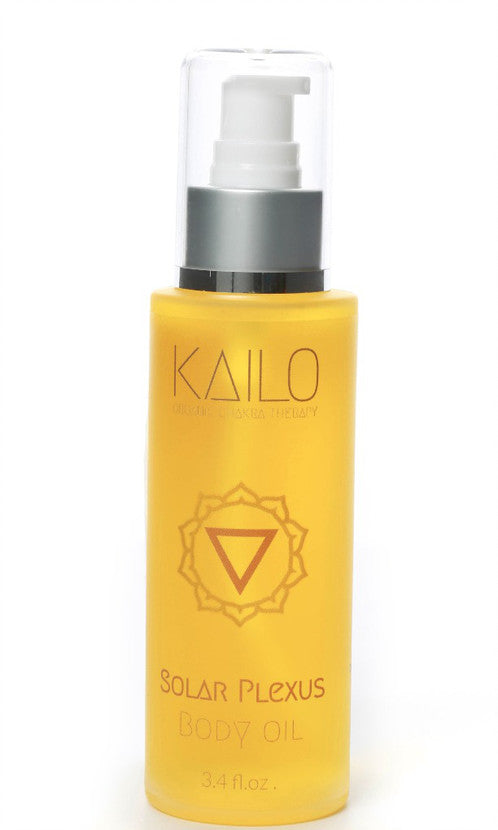 Solar Plexus Chakra Body Oil - Organic Aromatherapy Massage Oil for Relaxation & Energy Balance - Perfect for Yoga, Meditation & Self-Care Rituals