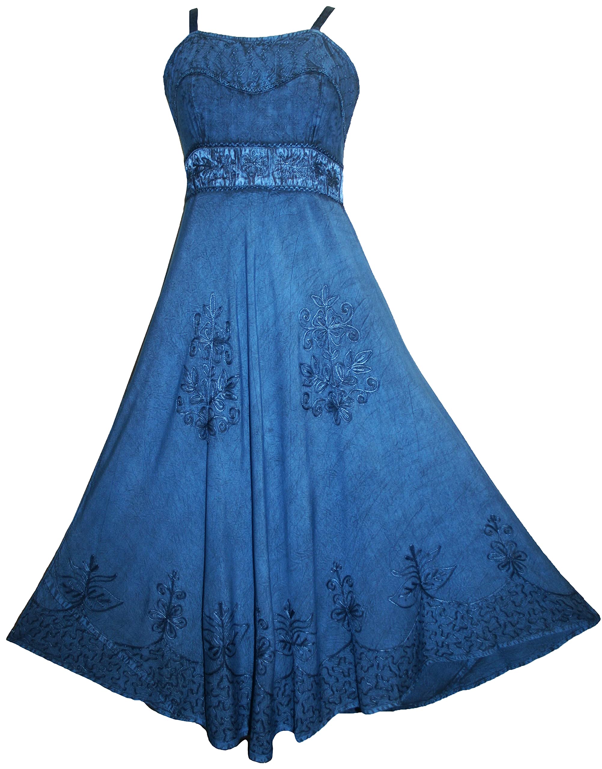 Agan Traders Women's Vintage Summer Dress - Sleeveless Empire Waist Renaissance Style for Spring Summer 2025 | Perfect for Renaissance Fairs, Garden Parties & Boho Chic Outfits