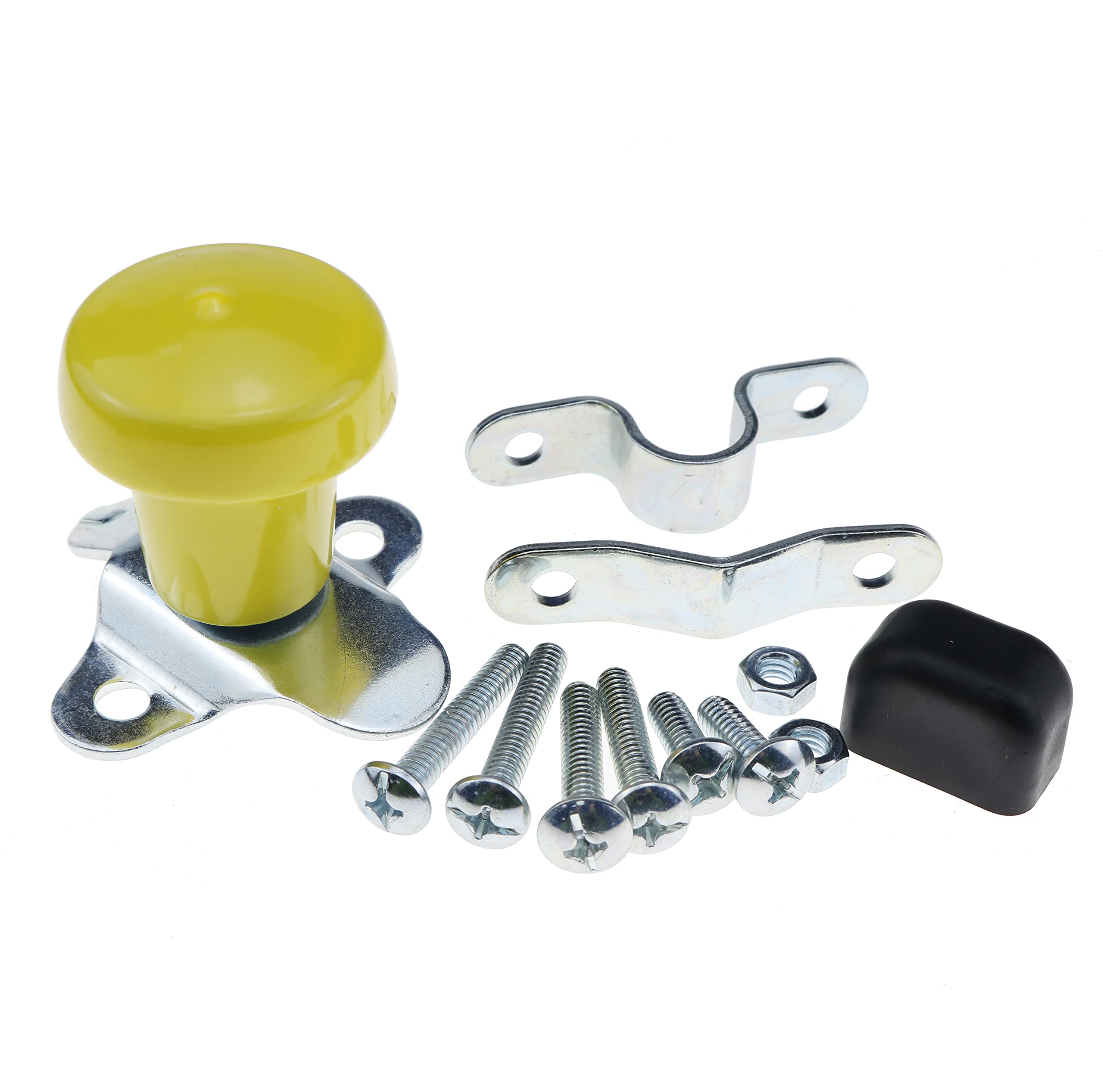 DVPARTS Yellow Vinyl Steering Wheel Spinner Knob with Ball Bearing - Universal Fit for John Deere, Ford, IH, Massey Ferguson, Cub Cadet & Moline Tractors - Perfect for Farm & Lawn Equipment Steering Control