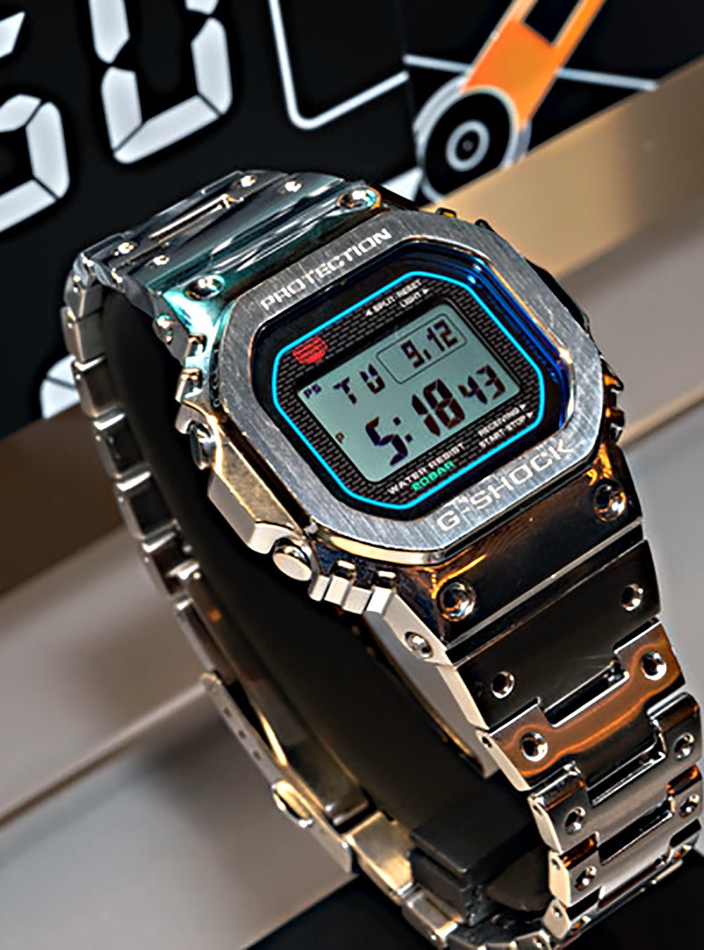 CASIO G-Shock GMW-B5000PC-1JF Full Metal 5000 Series Shock Resistant Watch - Made in Japan - JDM - Perfect for Outdoor Sports, Hiking & Everyday Wear