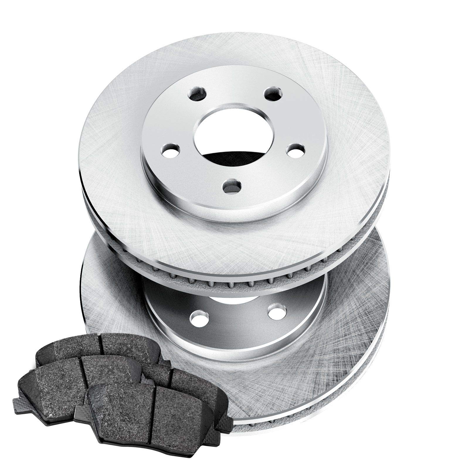 PowerSport Premium Ceramic Front Brake Pads and Rotors Kit - Compatible with 1990-1992 Toyota Land Cruiser | High-Performance Braking System for Off-Road Adventures & Daily Commuting