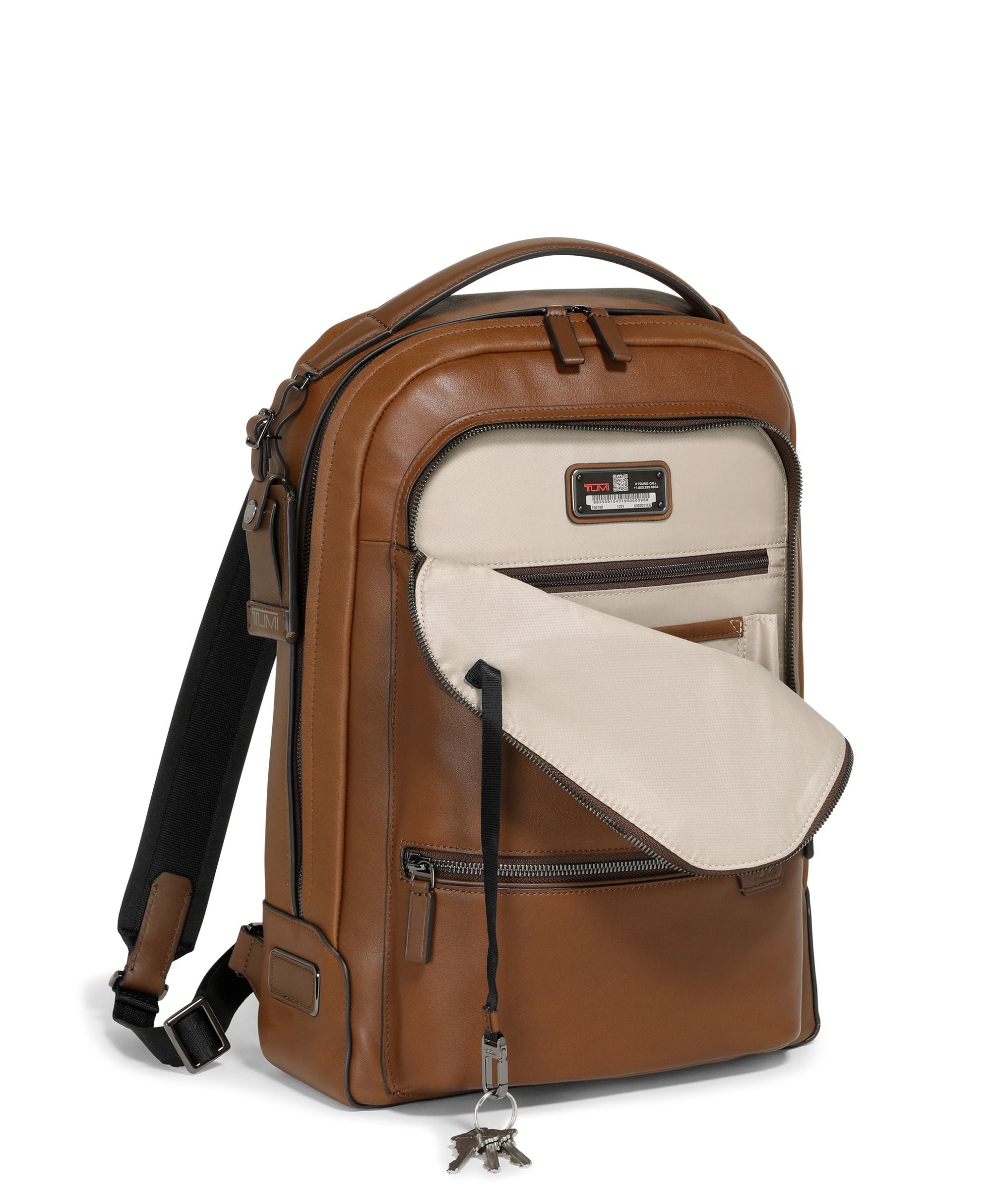 Tumi Harrison Bradner Leather Backpack - Premium Business & Travel Laptop Backpack for Men & Women - Perfect for Office, Commute & Airplane Carry-On