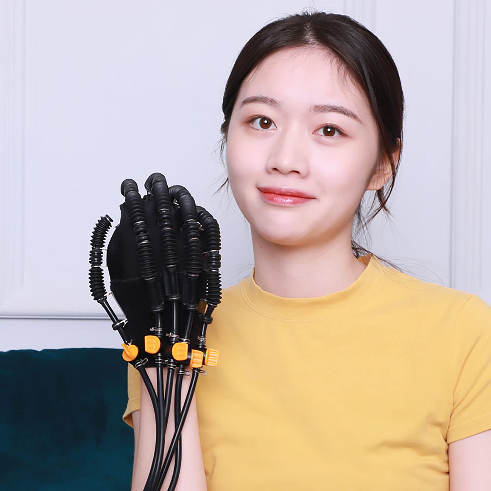 Electric Rehabilitation Robot Gloves for Stroke & Hemiplegia Recovery - Hand Function Training Equipment with Pneumatic Finger Movement - Ideal for Physical Therapy & Home Rehabilitation Exercises