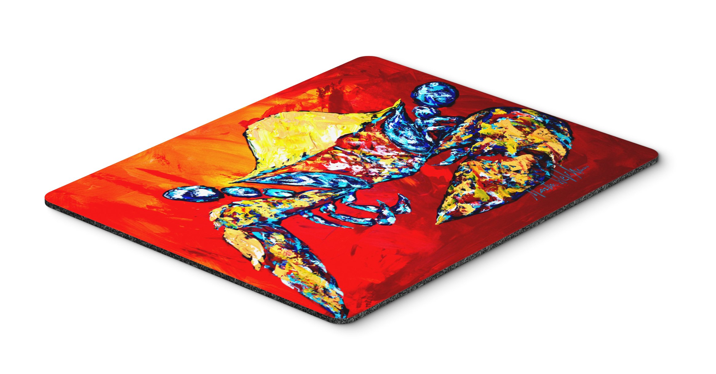Bring It On Crab Red Mouse Pad & Hot Pad - Washable Large Mouse Mat for Home Office, Gaming, Computer & Laptop - Perfect for Work, Study & Kitchen Use
