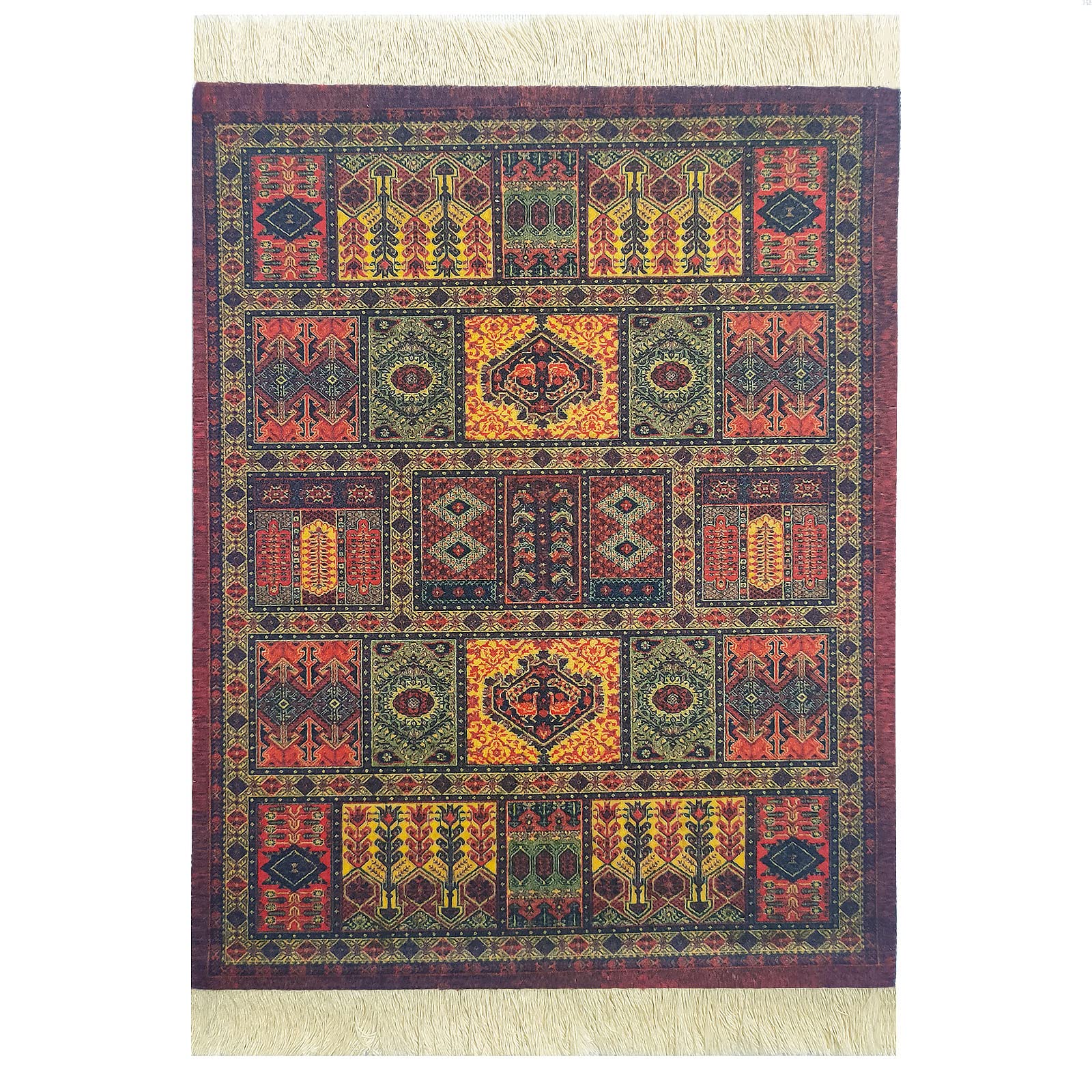 Premium Oriental Carpet Design Mouse Pad - Non-Slip Rubber Base, Smooth Surface for Precise Mouse Control - Perfect for Office, Gaming, and Home Use