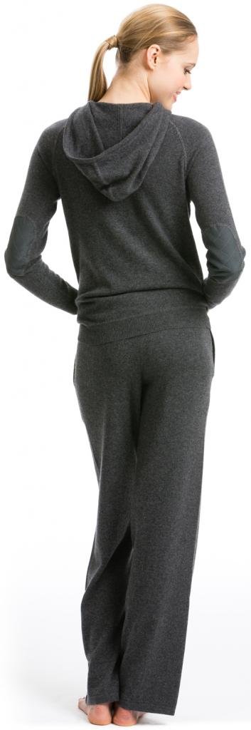 Women's 100% Cashmere Lounge Pants with Drawstring Waist & Side Pockets - Ultra Soft Hand-Knitted Comfort for Home Relaxation, Yoga & Travel