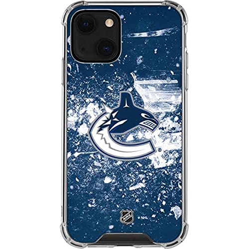 Official NHL Vancouver Canucks Frozen Design Clear Phone Case for iPhone 13 - Durable Scratch-Resistant Protection - Perfect for Hockey Fans & Everyday Use