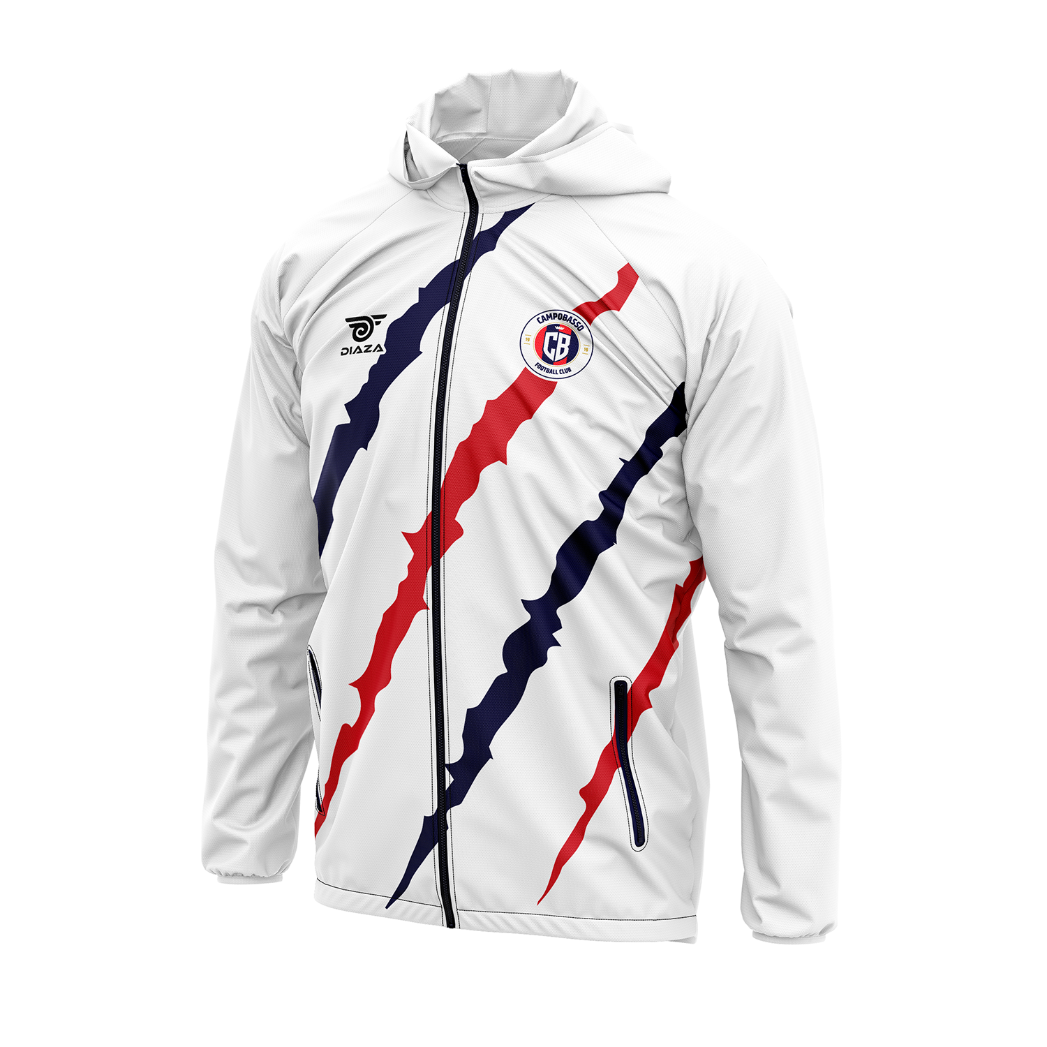 Campobasso FC Gold Windbreaker Jacket - Lightweight Waterproof Running Jacket for Men & Women - Perfect for Outdoor Sports, Jogging, and Hiking