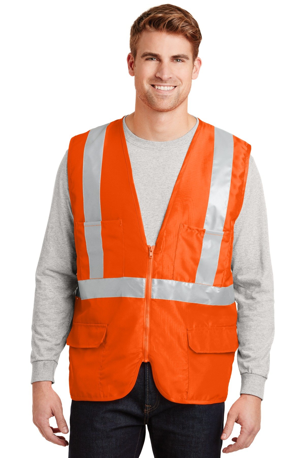 Cornerstone CSV405 High-Visibility Mesh Safety Vest - Lightweight & Breathable for Construction, Road Work & Outdoor Safety