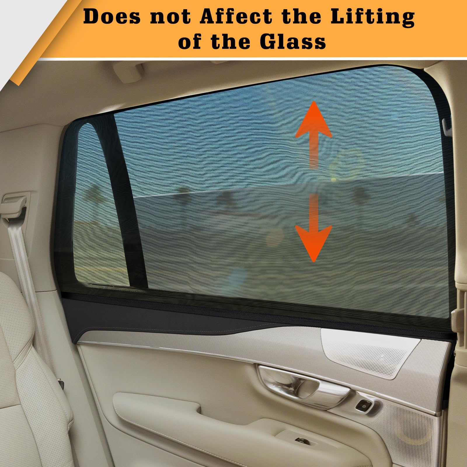 2 Pack Universal Car Window Shades - Mesh Sun Shades for Side Windows, Baby & Child Protection, Fits Most Cars & SUVs | Perfect for Road Trips, Daily Commutes & Summer Travel