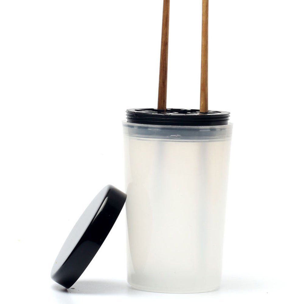 Yueton Nail Art Brush Holder & Remover Cup - Professional Immersion Brush Cleaner Bottle Container for Acrylic & Gel Polish Brushes - Perfect for Nail Salons & Home Manicures