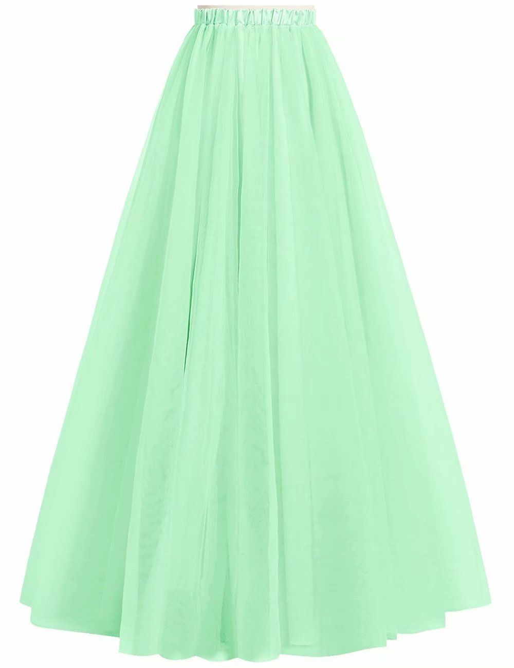 Elegant Women's Long Tutu Skirt - High Waist Elastic Tulle Evening Dress for Prom, Party & Special Occasions | Perfect for Weddings, Dances & Formal Events