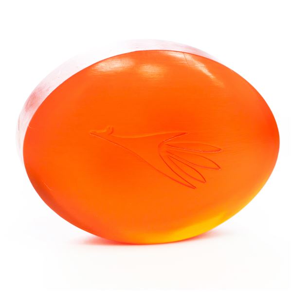 Transparent Soap Vermilion 80g - Natural Handmade Cleansing Bar for Sensitive Skin | Gentle Face & Body Wash | Perfect for Travel, Gym & Daily Hygiene [HC1437]