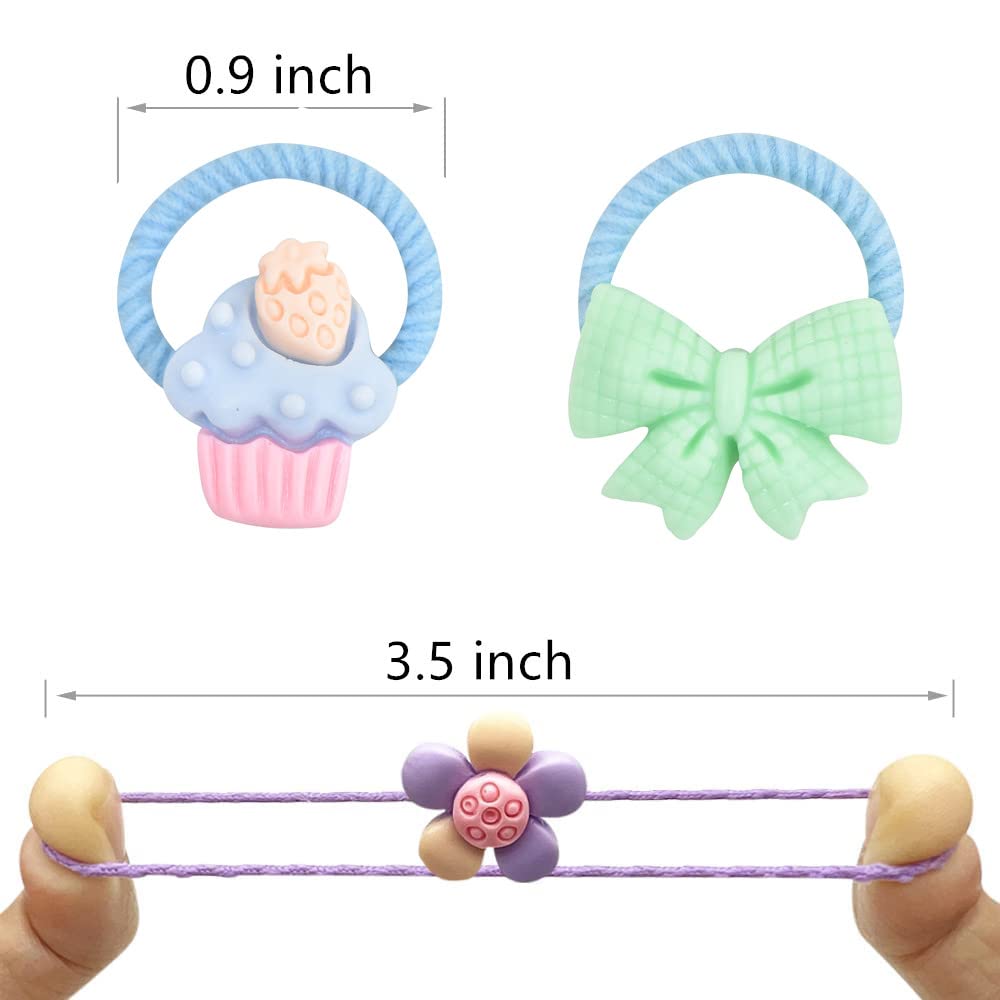 70Pcs Cute Small Baby Hair Ties - Colorful Elastic Hair Bands for Girls & Toddlers | Soft Ponytail Holders for Daily Use, School, Parties & Special Occasions