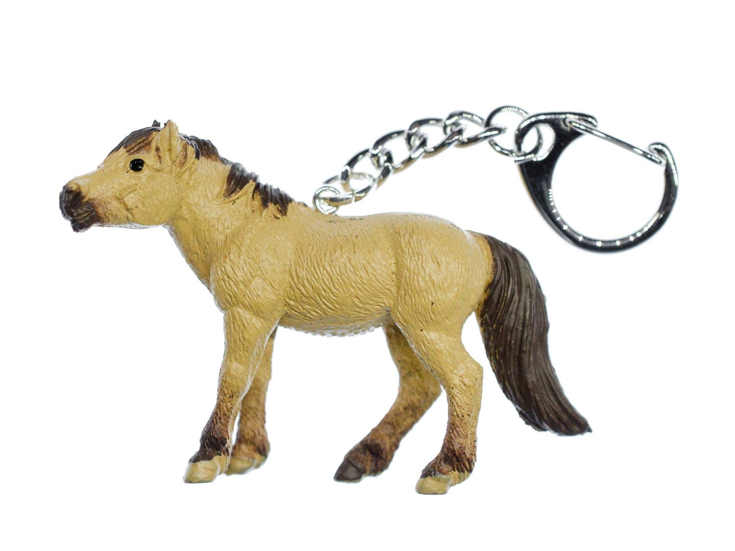 Highland Pony Keychain - Animal Horse Key Ring for Gifts & Bags