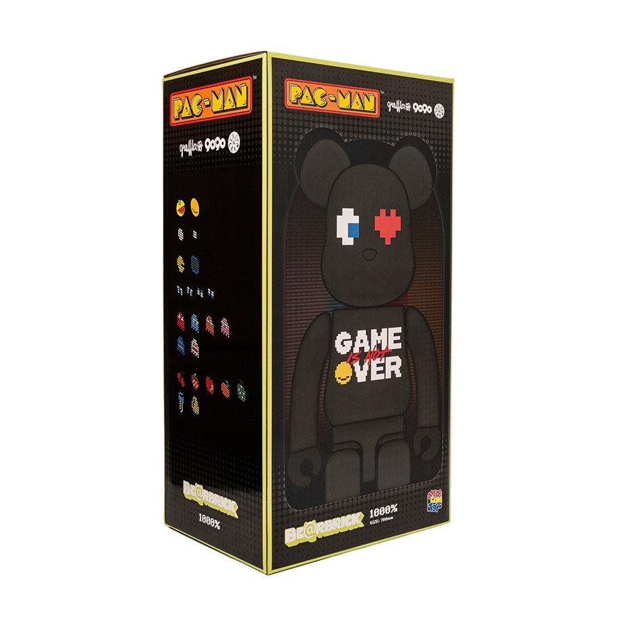 BE@RBRICK Pac Man × Grafflex × 9090 × S.H.I.P&Crew 1000% Collectible Vinyl Art Toy - Limited Edition Collaboration - Perfect for Display in Home, Office or Game Room Decor