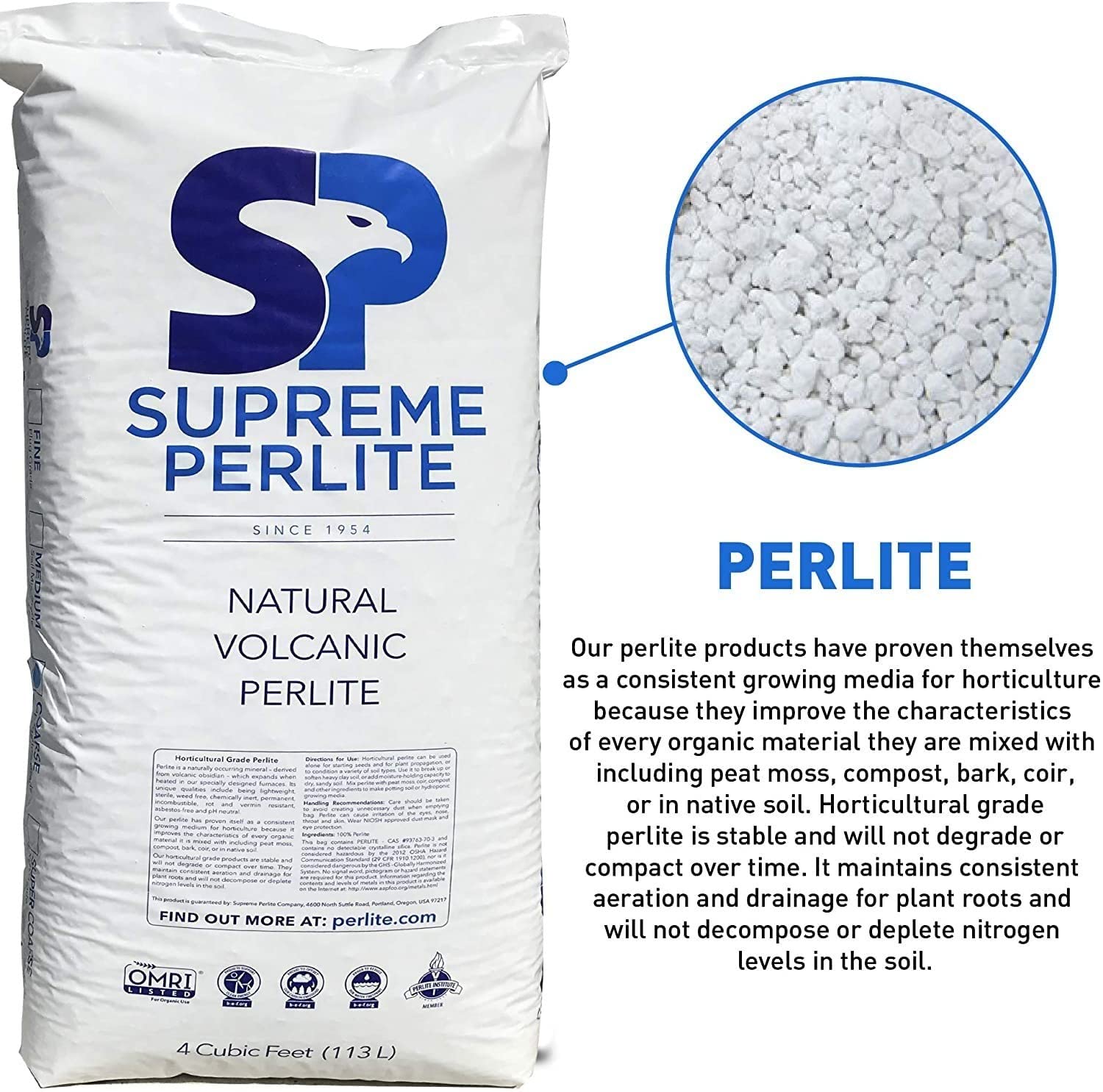 EasyGo Premium Horticultural Perlite Coarse Grade - 4 Cubic Feet (103 Quarts) - 3 Pack for Indoor/Outdoor Plants, Gardening, Hydroponics & Soil Aeration - Ideal for Houseplants, Succulents & Seed Starting