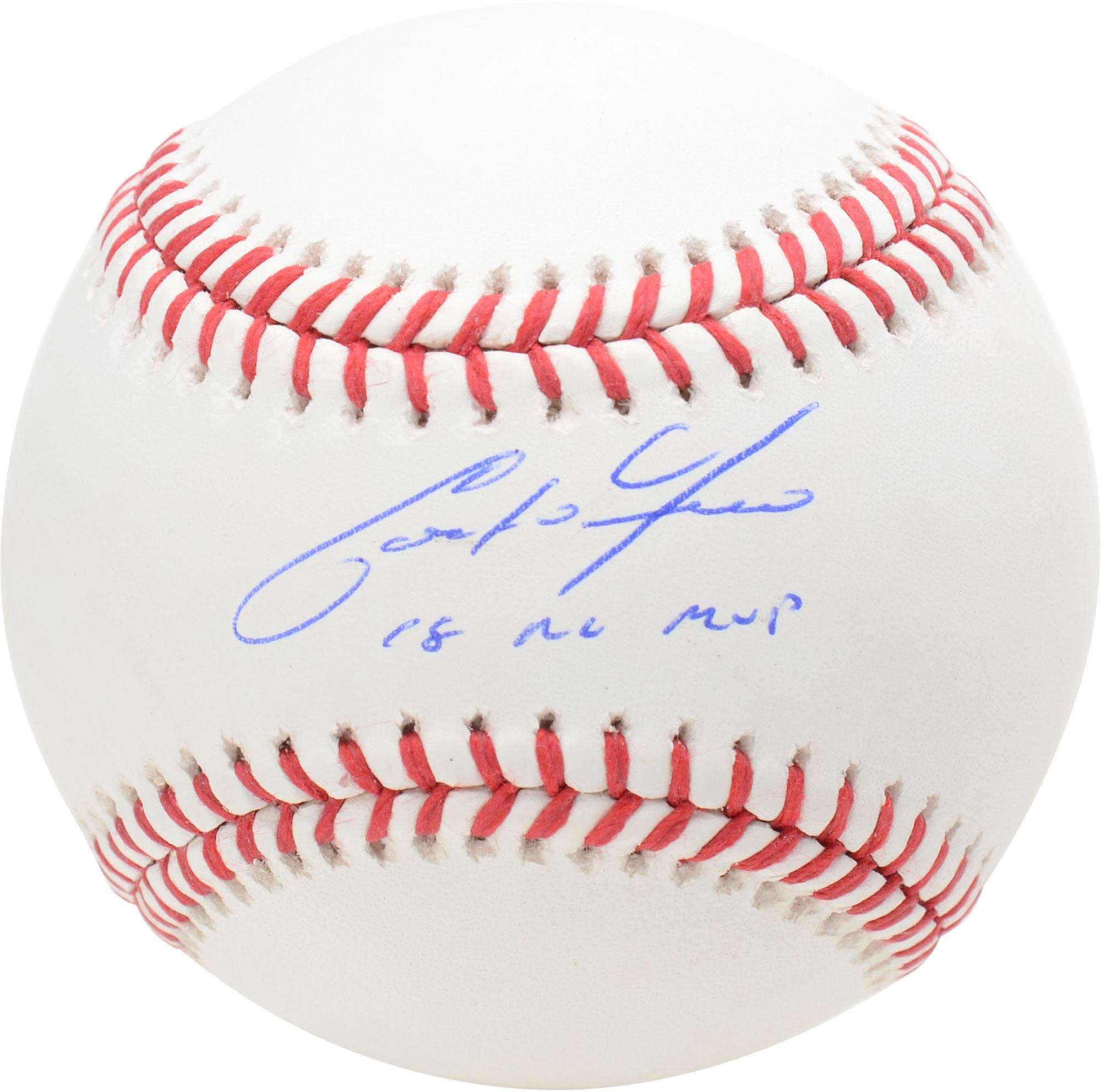 Christian Yelich Autographed Baseball - Milwaukee Brewers Signed MLB Ball with 