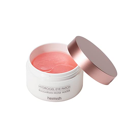 Heimish Bulgarian Rose Hydrogel Eye Patch (60 Count) - Under Eye Patches for Puffy Eyes & Dark Circles | Hydrating Gel Pads with Rose Water for Elasticity & Wrinkles | Korean Skincare for Morning Routine & Travel