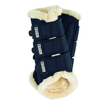 Eskadron Fur-Lined Horse Exercise Boots - Breathable & Durable for Training, Riding & Stable Use - Perfect for Dressage, Jumping & Cold Weather Riding