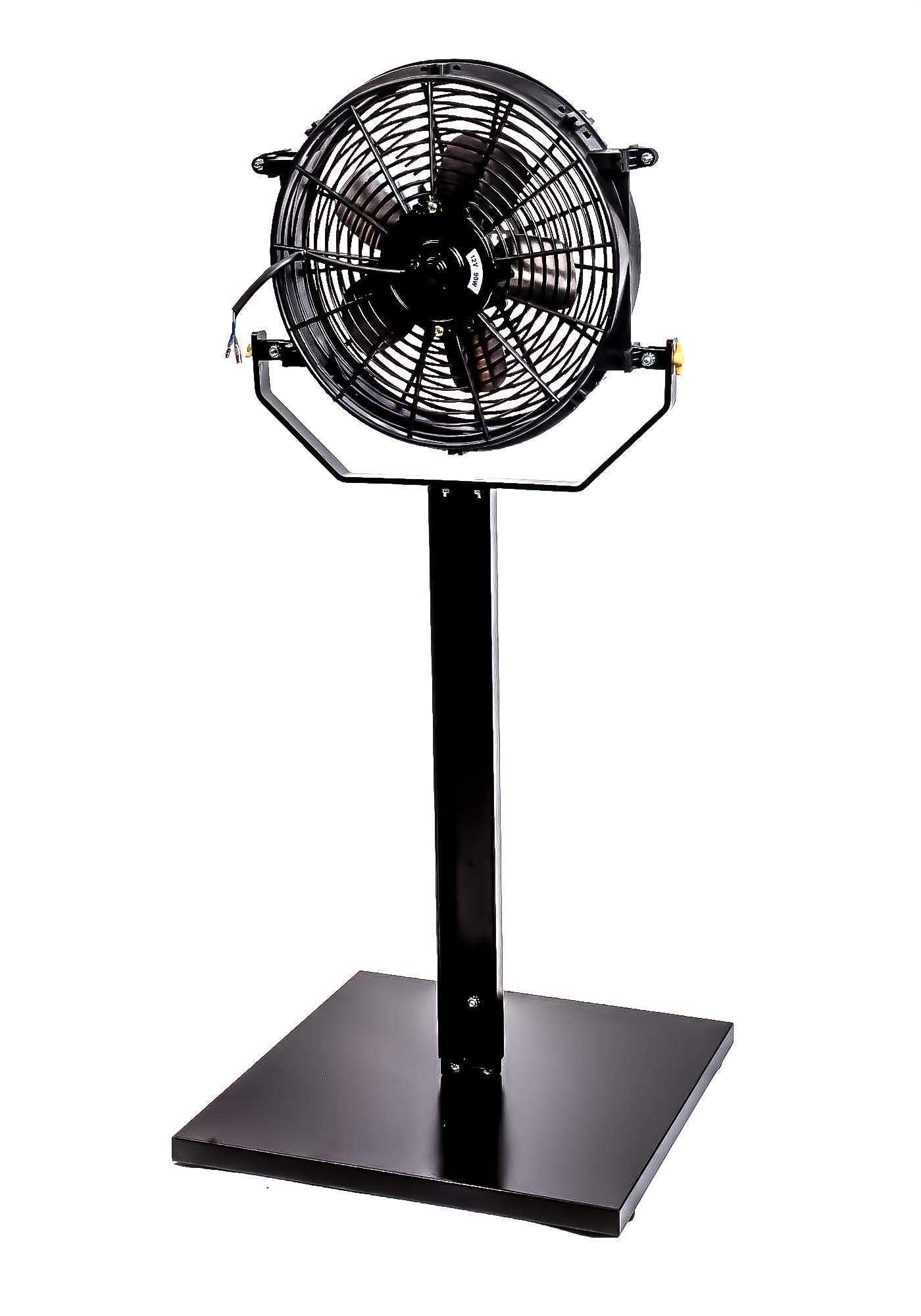 Amtrak Solar Standing Floor Fan - Portable & Energy Efficient for Outdoor, Camping, RV, Greenhouse, Garage - Perfect for Backyard Cooling, Motorhome Ventilation & Off-Grid Living