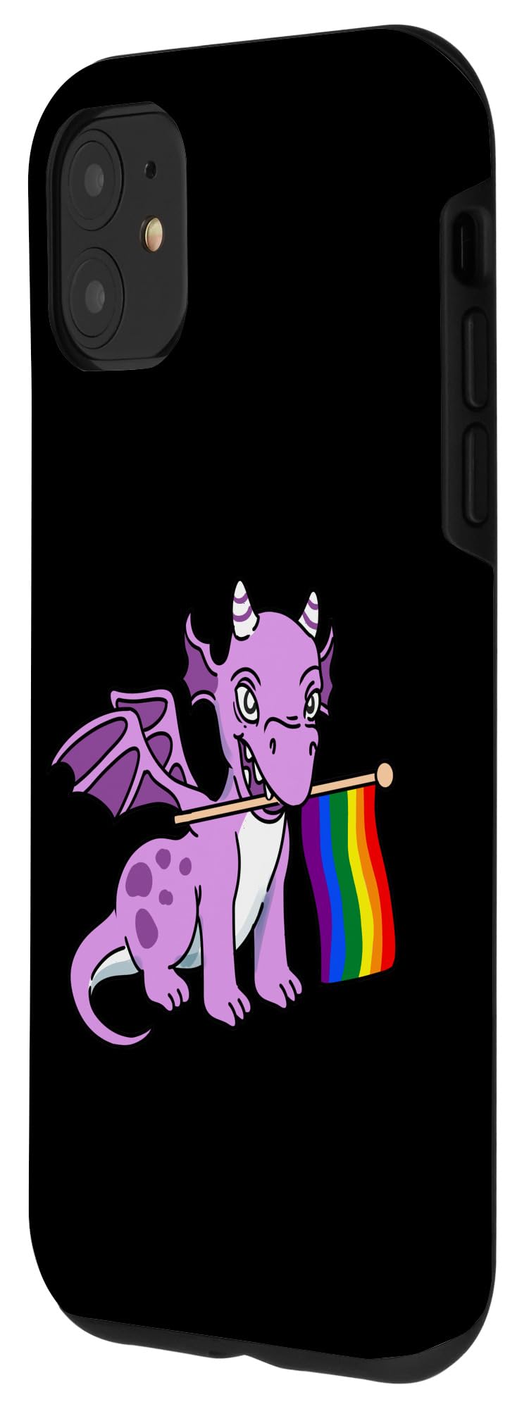iPhone 11 Case - Rainbow Dragon Pride Protective Cover | Durable Shockproof Phone Case for LGBTQ+ Community | Perfect for Pride Parades, Festivals & Daily Use
