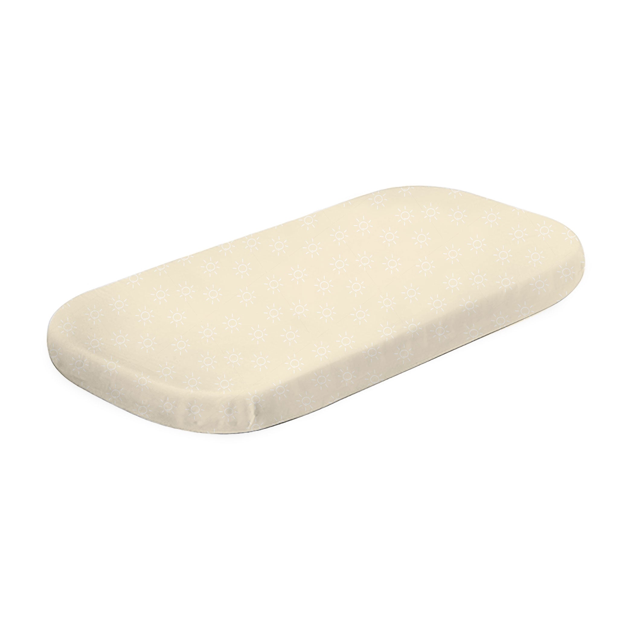 Nordic 2-Pack Jersey Cotton Co-Sleeper & Bedside Sleeper Fitted Sheets - Soft Vanilla & Latte Colors - Perfect for Baby Bassinets, Cribs and Nursery Bedding