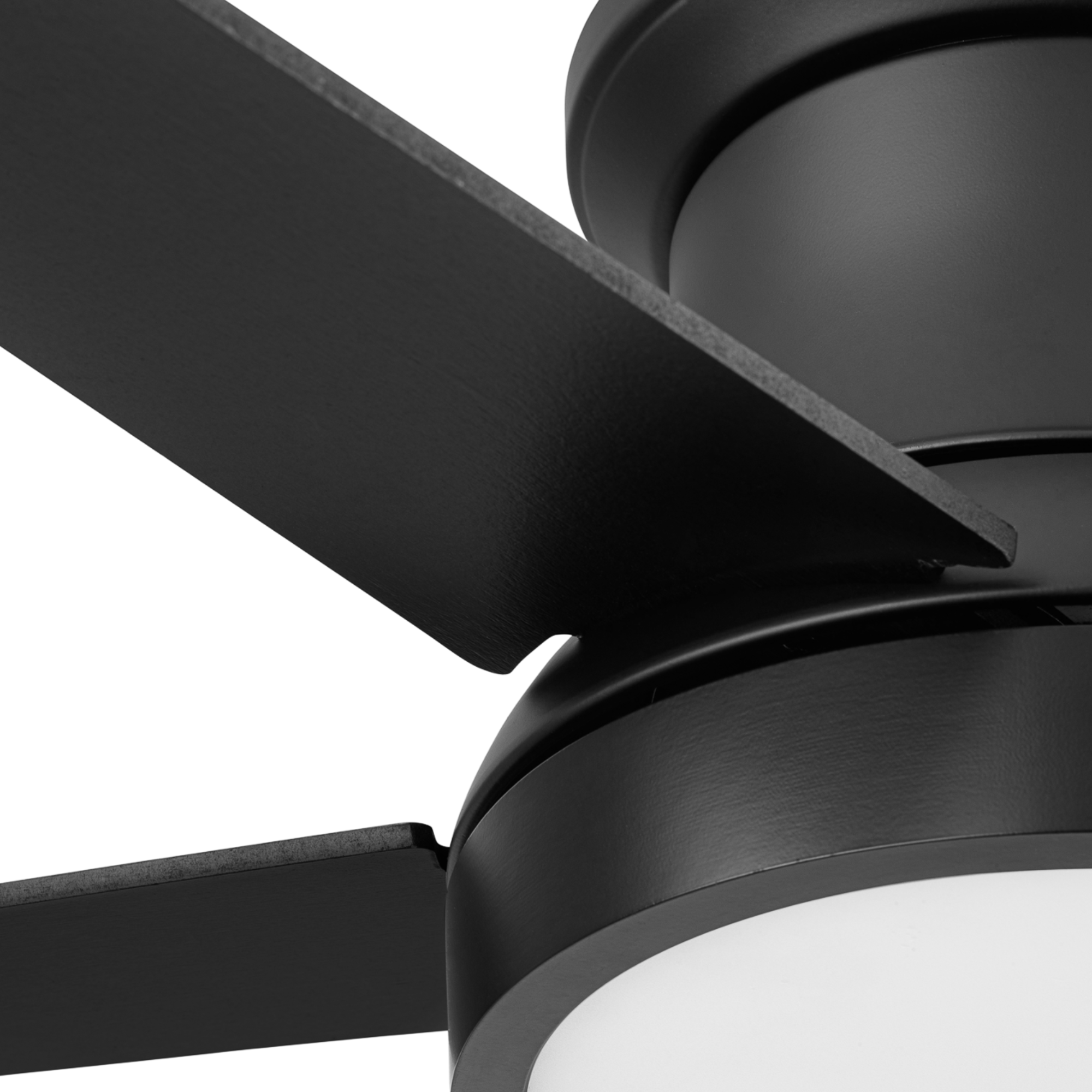 52 Inch Honeywell Tynesdale Matte Black Ceiling Fan with Color Changing LED Light & Remote Control - Perfect for Living Room, Bedroom, and Outdoor Patio Cooling