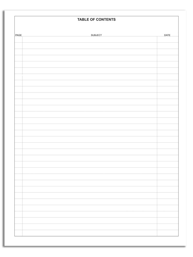 BookFactory 3-Column Red Log Book - 8