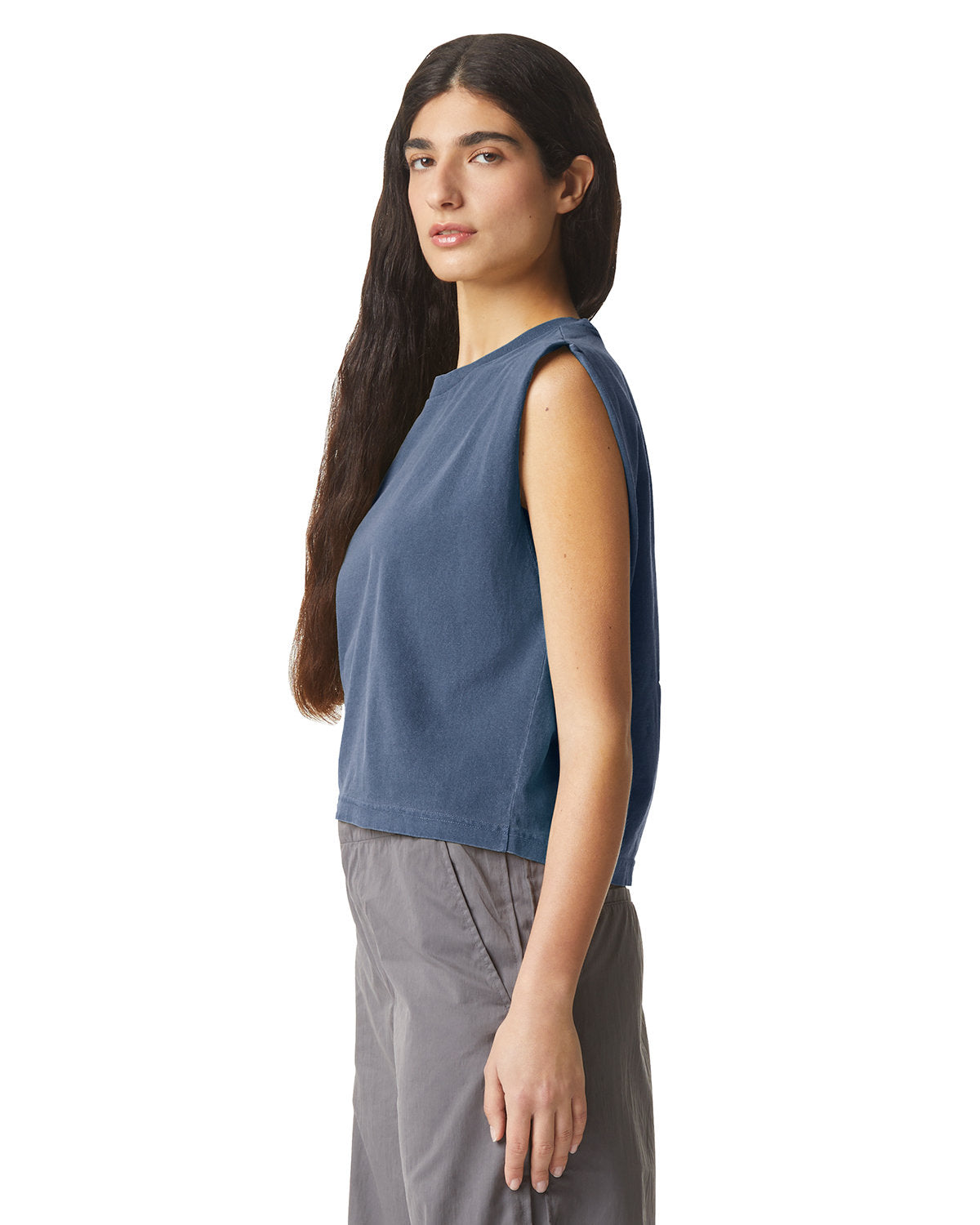American Apparel 307GD Women's Vintage Washed Muscle Tank Top - Soft Cotton Casual Wear for Gym, Beach & Summer Outfits