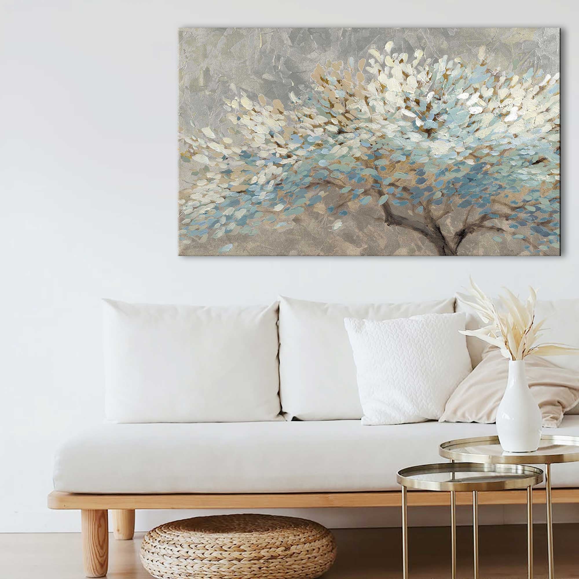 Beautiful Silver Lifetimes Art Print on Canvas - Elegant Wall Decor for Living Room, Bedroom & Office
