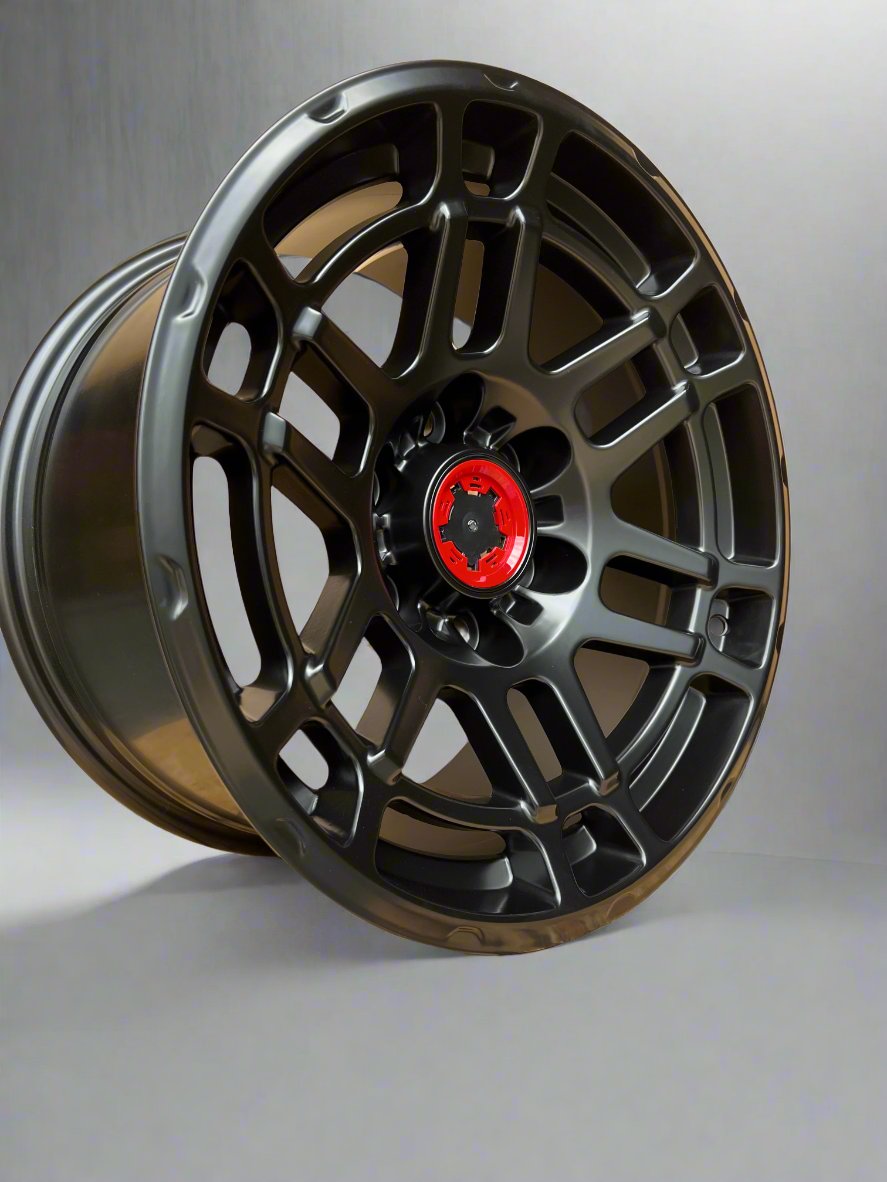 17-Inch Black Pro Style Alloy Wheels for Toyota Tacoma 4Runner FJ Cruiser Sequoia - Off-Road & Street Performance Rims