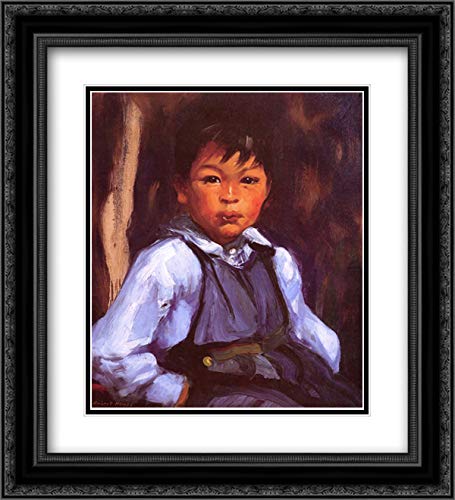 Robert Henri Museum Art Print - 20x22 Black Ornate Frame with Double Matting | Western Wall Decor for Living Room, Office & Gallery Display