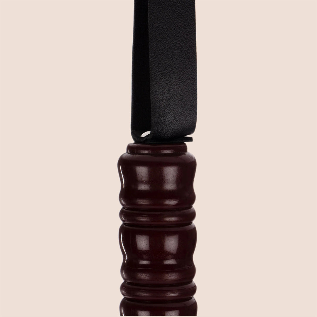 Sex & Mischief Faux Leather Flogger - Premium Vinyl BDSM Toy for Sensual Play & Spanking - Perfect for Couples, Roleplay & Adult Bondage Scenes
