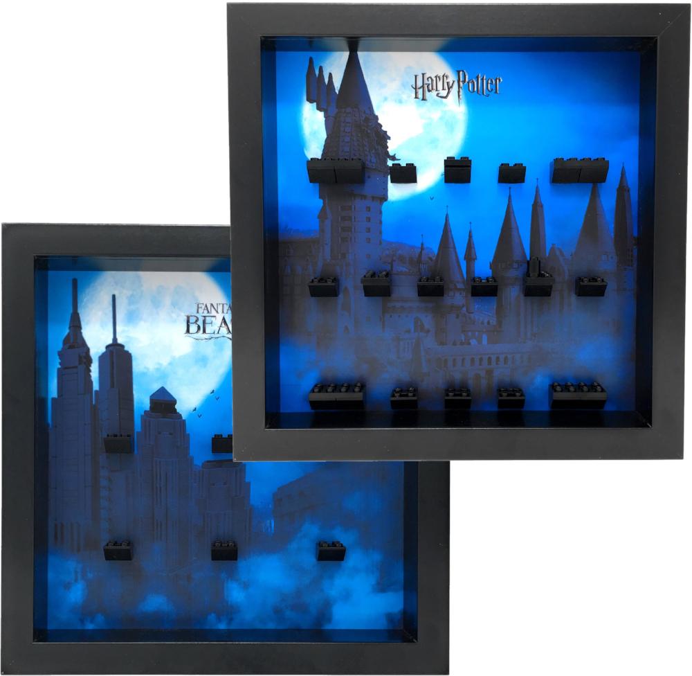 Lego Harry Potter & Fantastic Beasts Series 1 Minifigure Display Frame - 2 Pack for Collectors | Perfect for Wall Decor and Minifigure Storage