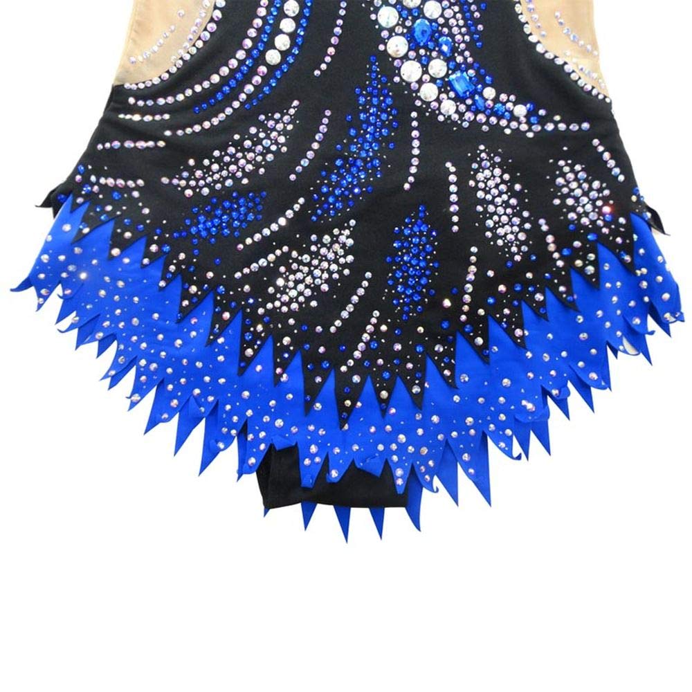 LIUHUO Girls Rhythmic Gymnastics Leotard - Performance Competition Dance Wear Artistic Costume for Ballet, Gymnastics & Dance Recitals