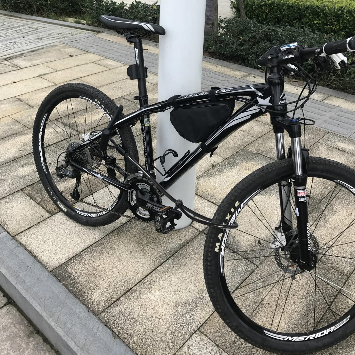 Heavy Duty Anti-Theft Bike U Lock with 16mm Shackle & 4ft Security Cable - Secure Combination U-Bolt Lock for E-Bikes, Mountain Bikes, Road Bikes (Small) - Ideal for Urban Commuting, Campus Security & Outdoor Cycling