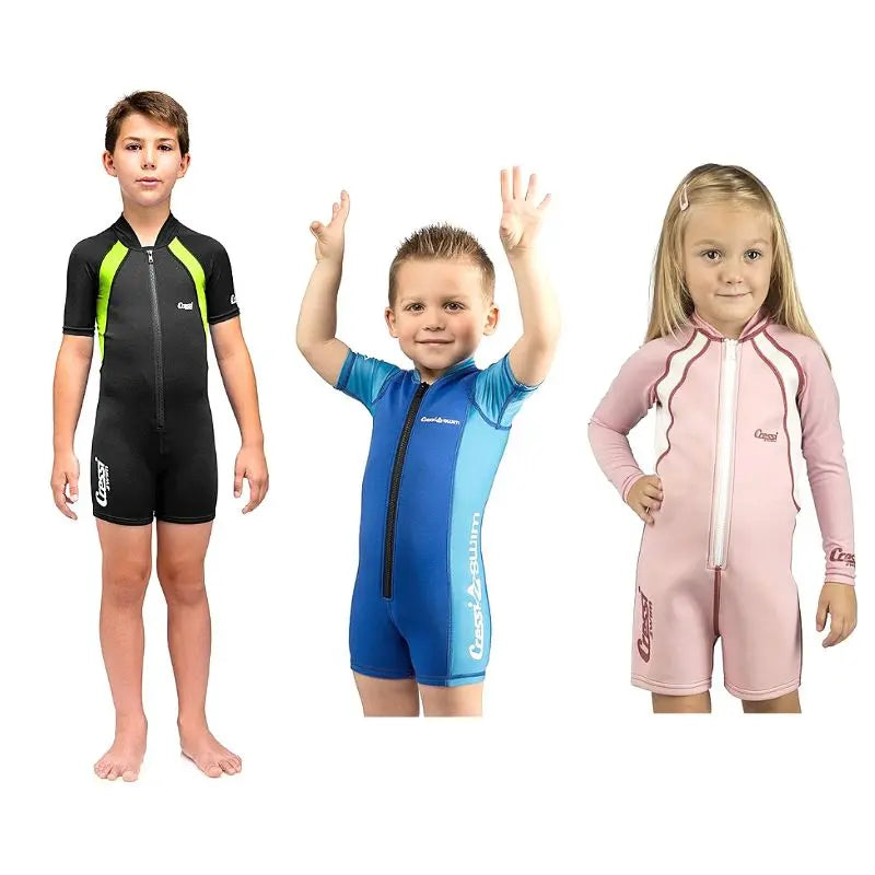 Cressi Kids Wetsuit for Swimming Ages 2-8 Years | Warm & Comfortable Swimwear for Toddlers & Children | Perfect for Pool, Beach & Water Sports Activities