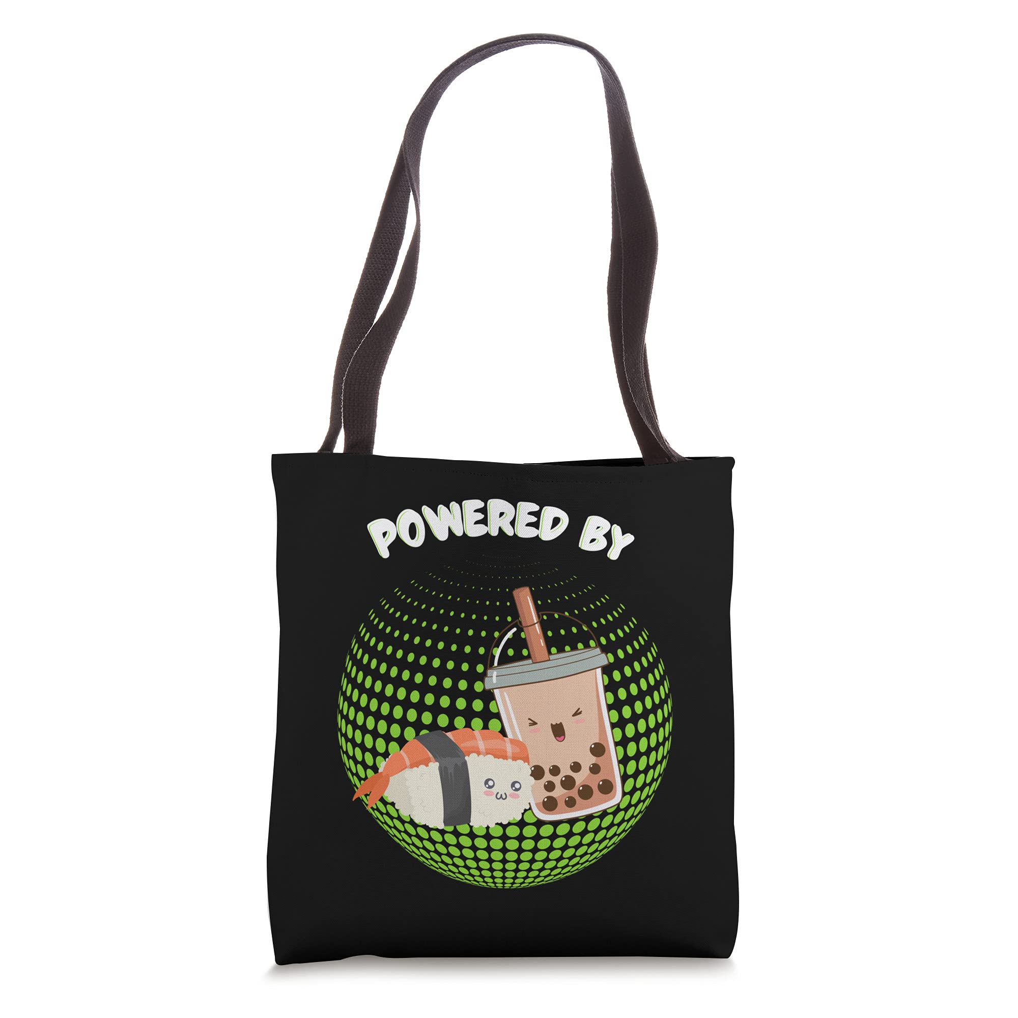 Japanese Anime Manga Sushi Milk Bubble Tea Kawaii Tote Bag - Cute Shopping Bag for School, Work, and Cosplay Accessories