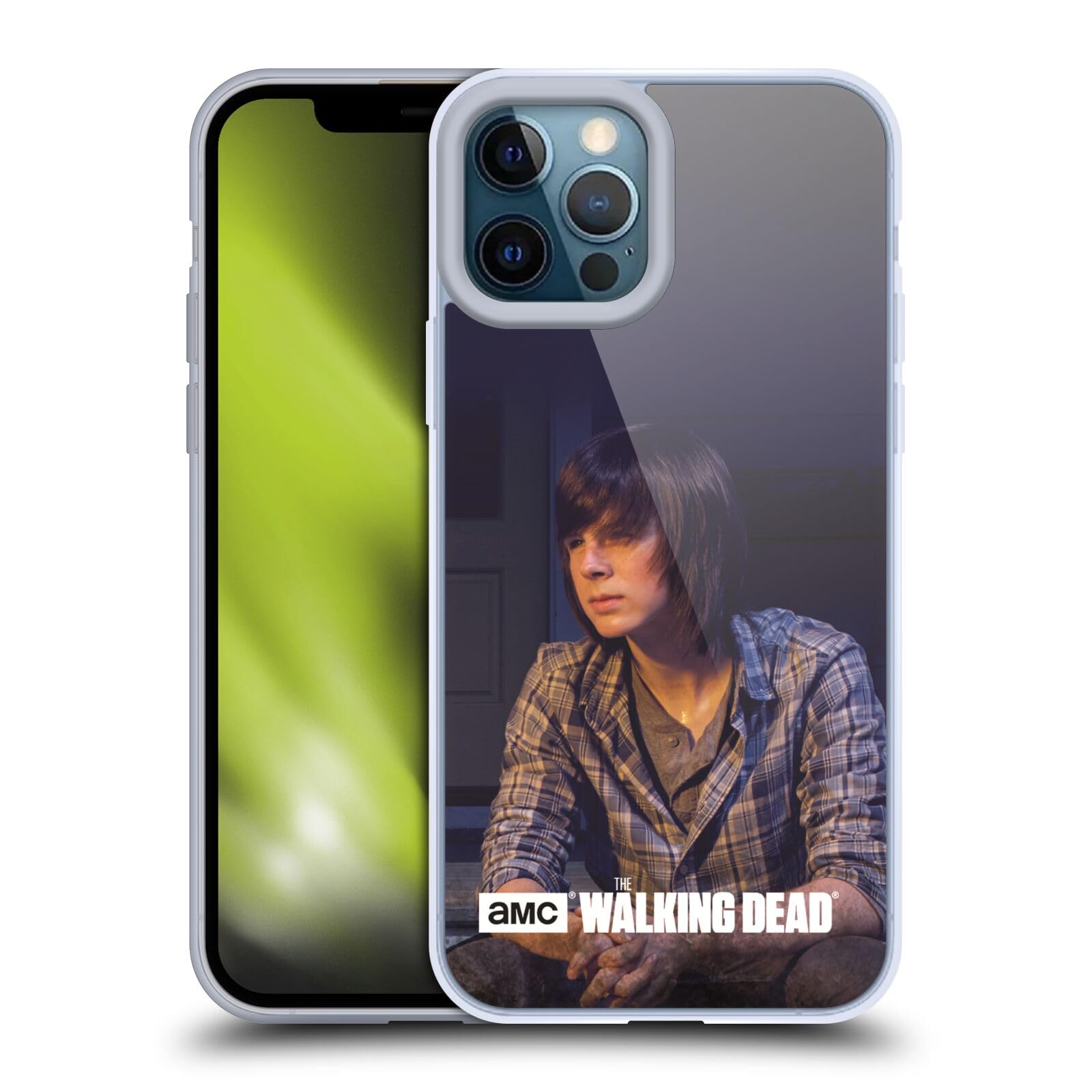 AMC The Walking Dead Carl Filtered Characters Soft Gel Case for iPhone 12 Pro Max | Officially Licensed by Head Case Designs | Durable Protection for Everyday Use