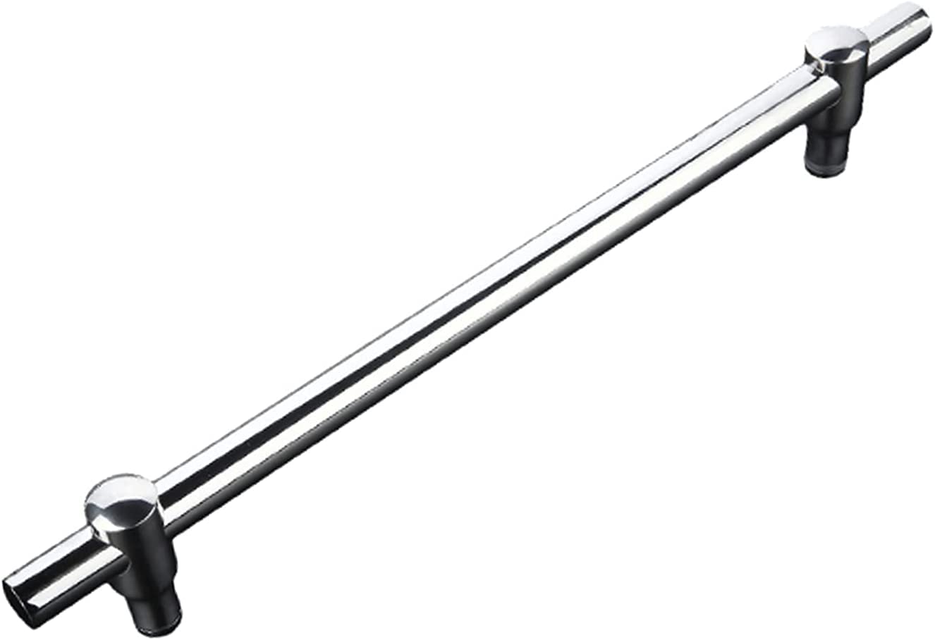 MIQXUAN Stainless Steel Adjustable Shower Door Handle - Polished Finish Push Pull Knob for Glass Doors (2.5