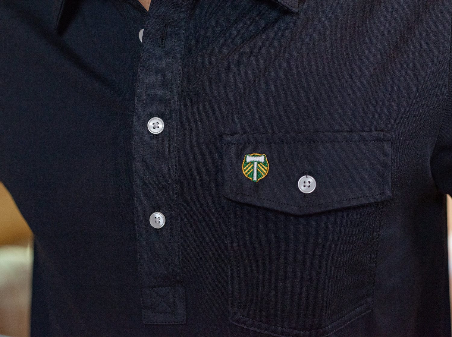 Portland Timbers Performance Players Shirt - Black Soccer Jersey with Axe Logo | Perfect for Matchdays, Training & Fan Support