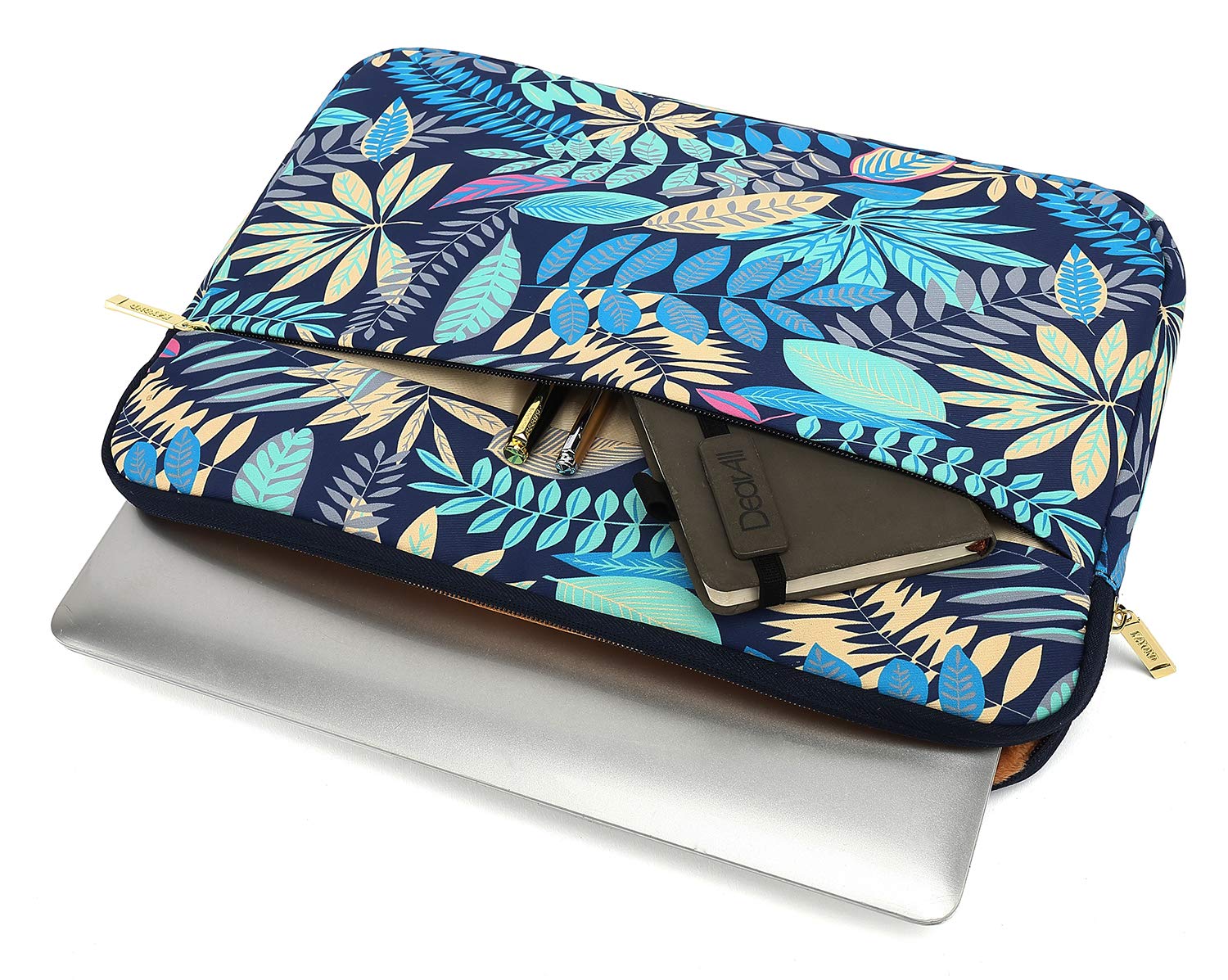 KAYOND 15-15.6 Inch Laptop Sleeve Case for MacBook Pro 15.4/16 & MacBook Air 15.4 - Waterproof Shockproof Protective Cover - Perfect for Work, Travel & School (Blue)