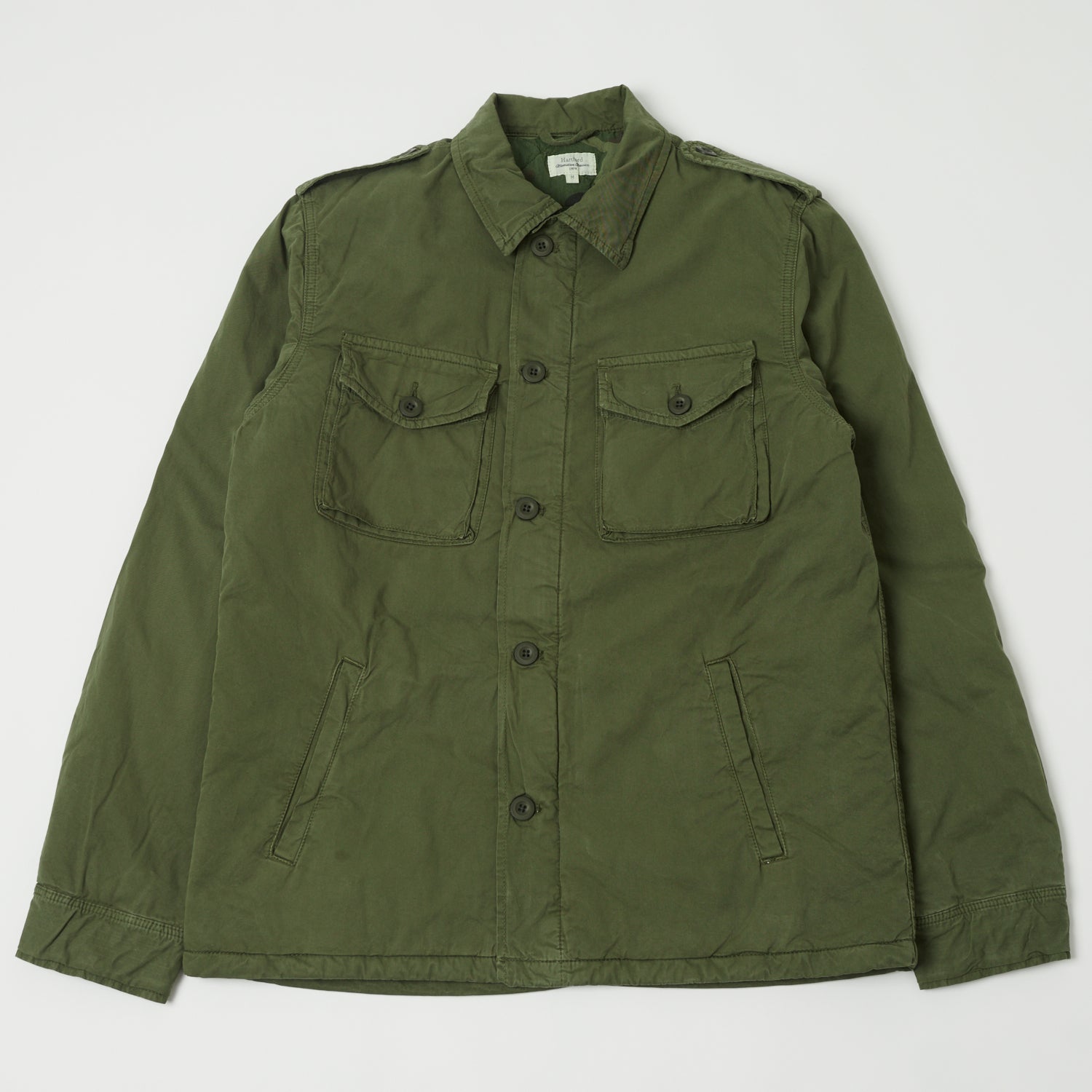 Hartford AYD6121 Jonah Military Jacket - Army Green Tactical Coat for Outdoor Adventure & Casual Wear