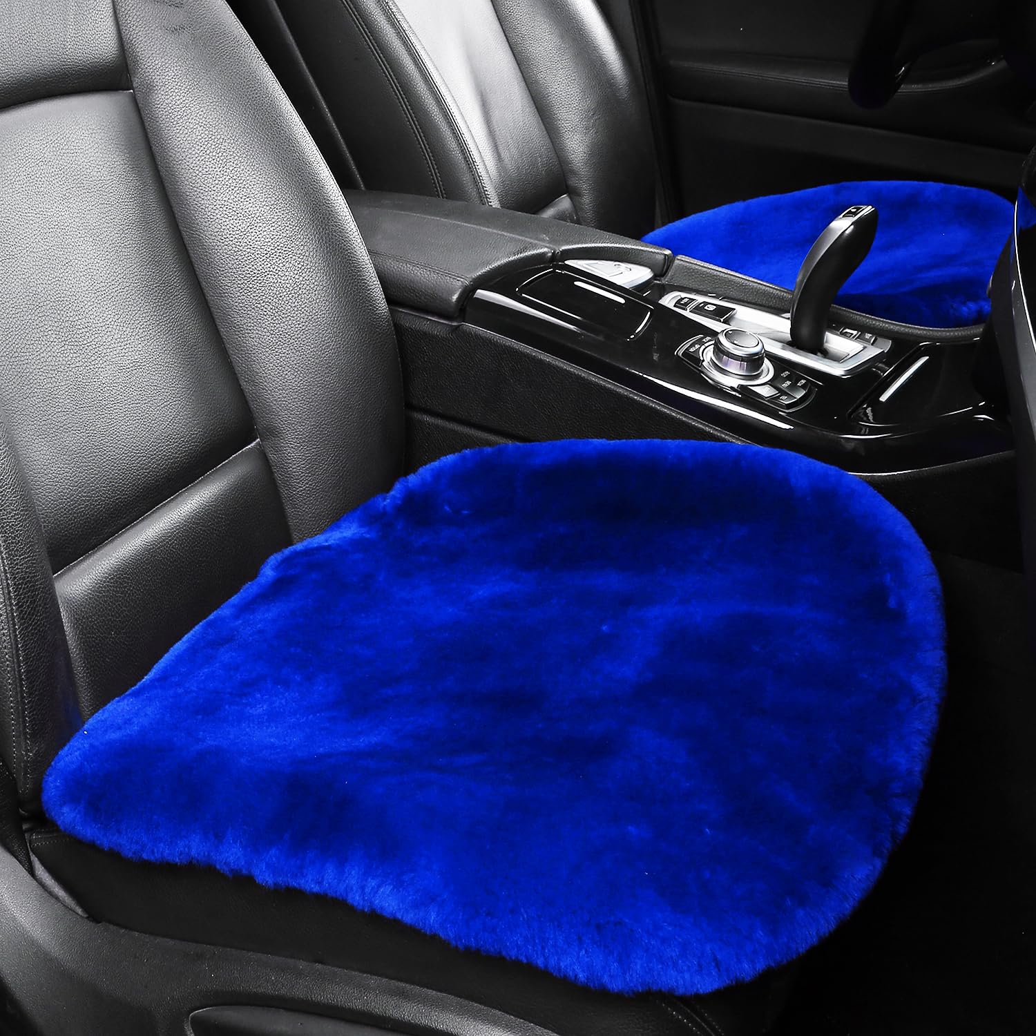 Premium Genuine Sheepskin Car Seat Cushion - 100% Australian Natural Wool Auto Seat Cover - Soft & Warm Fur Pad for Comfort - Universal Fit for Cars, Office Chairs & Wheelchairs - Perfect for Winter Driving, Long Commutes & Home Office Comfort